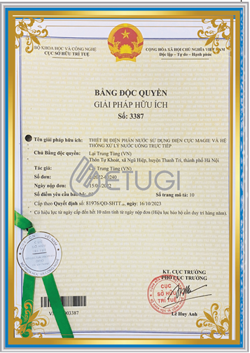 Văn bằng bảo hộ sở hữu trí tuệ - Etugi Việt Nam