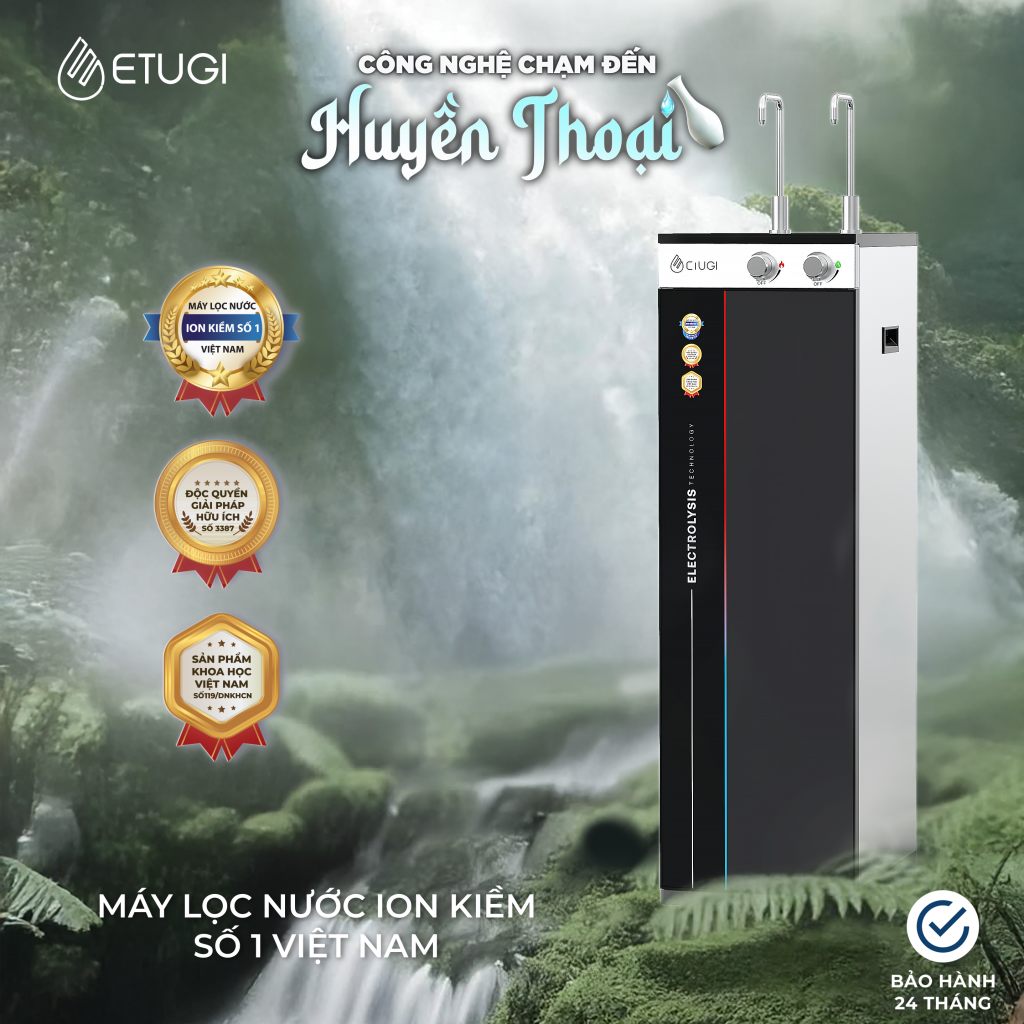 Máy Lọc Nước Ion Kiềm Etugi ETG102 KN  chế độ nước nóng – nguội - ảnh 5