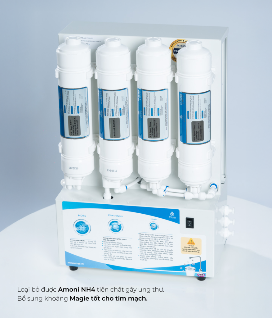 Máy Lọc Nước Ion Kiềm Để Gầm ETUGI ETG102G - ảnh 2