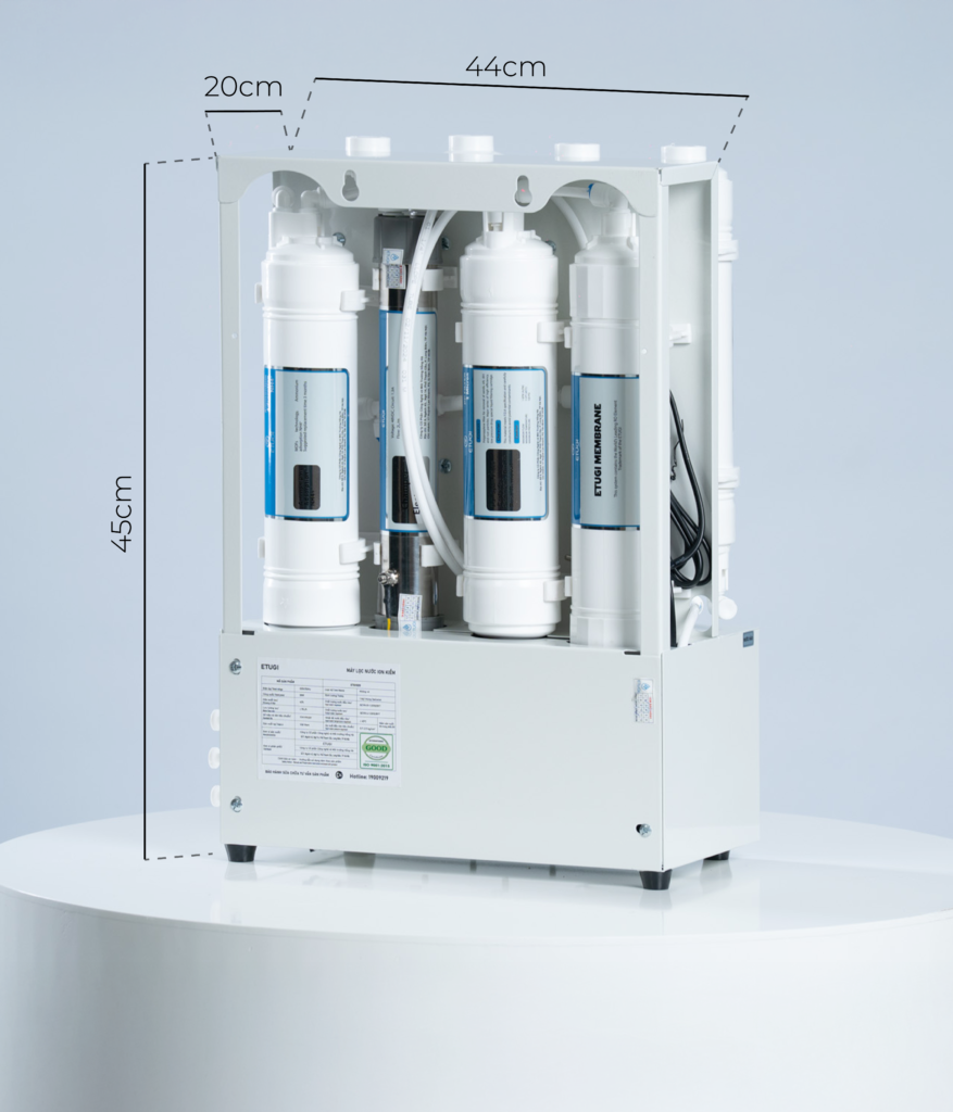 Máy Lọc Nước Ion Kiềm Để Gầm ETUGI ETG102G - ảnh 4