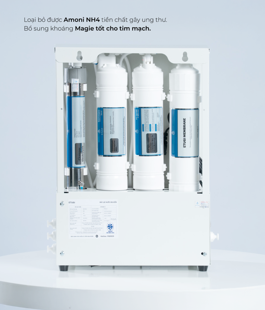 Máy Lọc Nước Ion Kiềm Để Gầm ETUGI ETG102G-C - ảnh 2