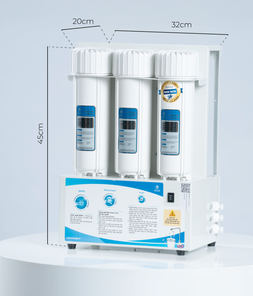 Máy Lọc Nước Ion Kiềm Để Gầm ETUGI ETG102G-C - ảnh 4