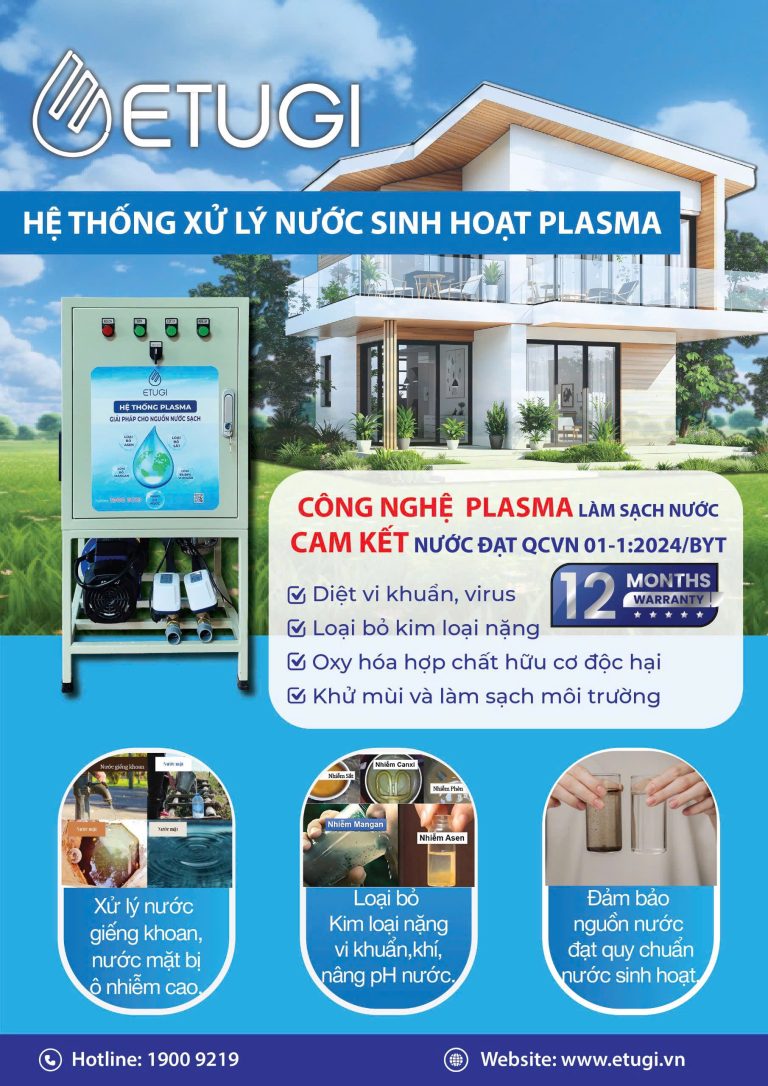 Hệ Thống Xử Lý Nước Plasma ETUGI ETG-PL15 Trong Nhà - ảnh 2