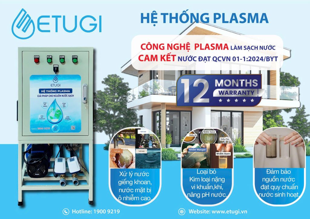 Hệ Thống Xử Lý Nước Plasma ETUGI ETG-PL15 Trong Nhà - ảnh 3