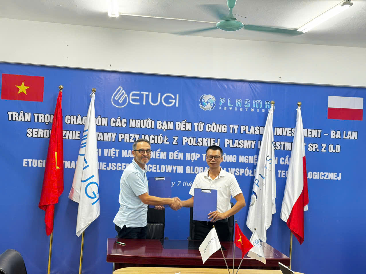 Etugi đón tiếp đoàn khách đến từ Plasma Investment (Ba Lan): mở ra cơ hội hợp tác quốc tế